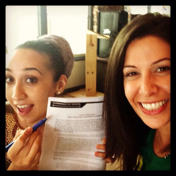 openarch_LA's tweet image. Our managing directors, Hilda &amp;amp; @RitaSaikali, in a hardcore chapter strategy session. #architectureforhumanity