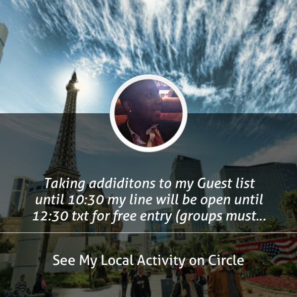 JustinVegasVIP's tweet photo. Taking addiditons to my Guest list until 10:30 my line will be open until 12:30 txt for free... shared via @CircleApp http://t.co/KlI79dOLgL