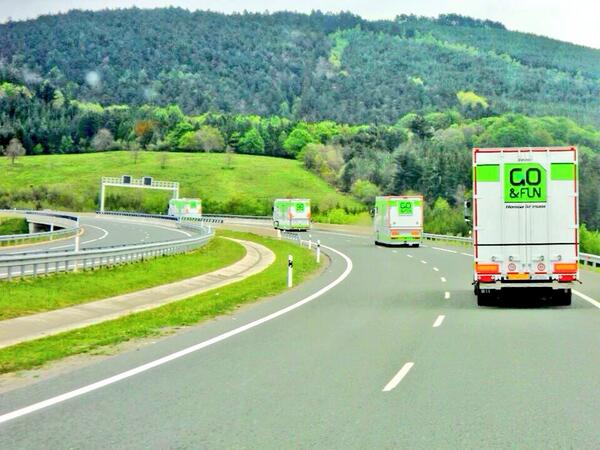 GresiniRacing's tweet image. @MotoGP @GoAndFunDrink Our Trucks!;-) #TeamGresini