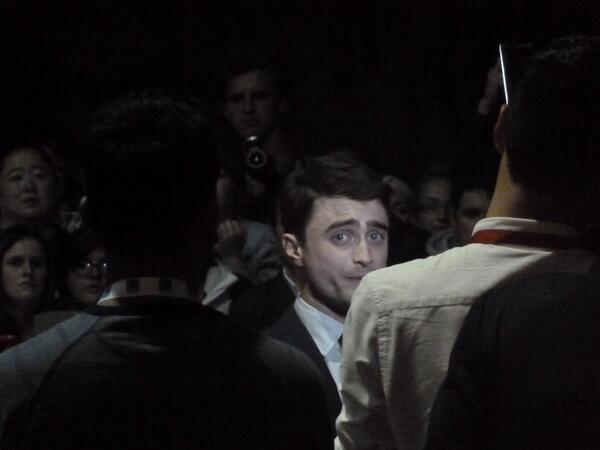emilytrogen's tweet photo. Our intimate moment with Daniel Radcliffe #holycricketyoureharrypotter #tiff w/ @KariTrogen http://t.co/DGZ0ct48K6