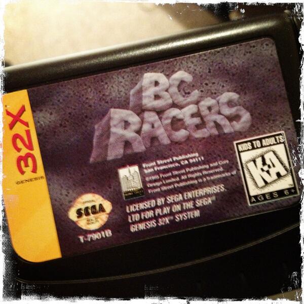 doormatmike's tweet image. Loved working on this game - too bad the 32X died on the vine... #BCRacers #CoreDesign #32X #Sega #ChuckRock