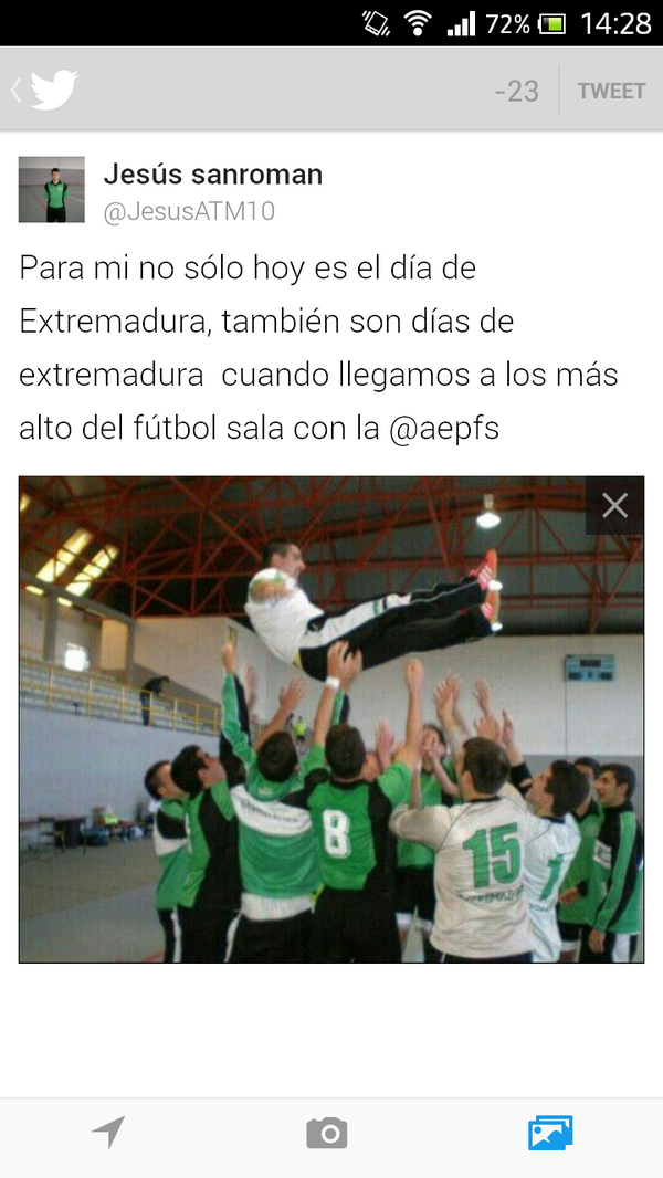 JesusATM10's tweet photo. Feliz día de Extremadura, pero... http://t.co/wUUGPd4NOj
