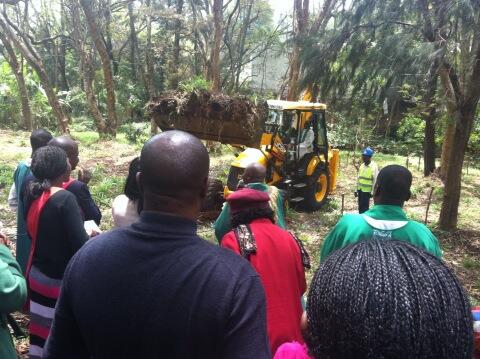 Groundbreaking for St Austin's parish priests' house. Made possible by the generosity of the congregation!