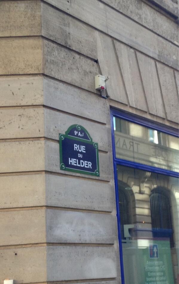 MagicHall's tweet image. You have your own street on Paris . @whoisHelder