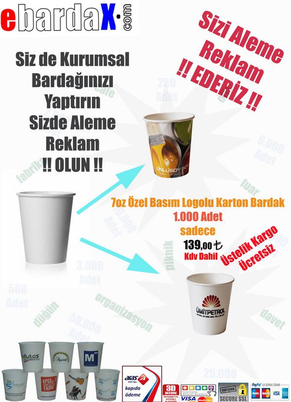 (1.000 Adet) Sadece Kdv Dahil 139.00 tl  Üstelik KARGO + TASARIM+DEMO ÇALIŞMA ÜCRETSİZ!!!