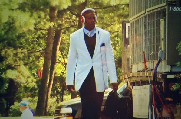 richeisen's tweet photo. Rocking it, indeed RT @ChrisBrockman: your clubhouse leader for Sunday Best Dressed: Cam Newton. #NFLSwag #Panthers http://t.co/5nTpa4SJ93
