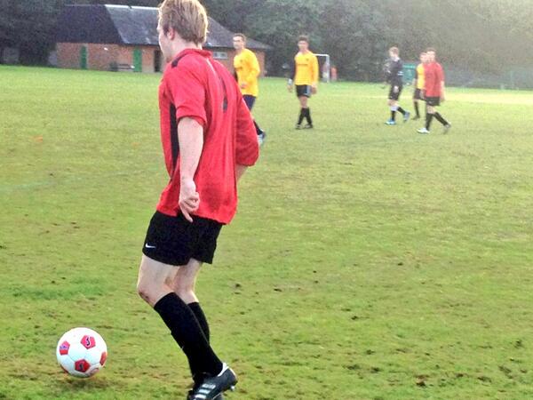 CodicoteGlobe's tweet photo. 9-2 now, @Tobie147 smashing it over @MattCatterick in charity football match for @OrchidCancer. Via @CodicoteSptSoc http://t.co/d048punNBO