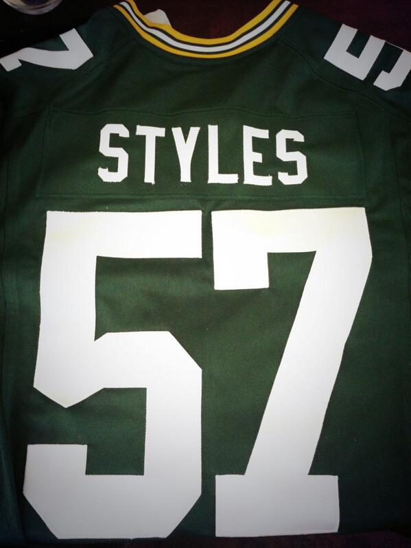 harry styles packers jersey