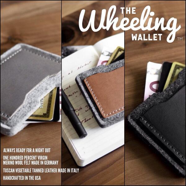 BeautyStatusHky's tweet image. Introducing The Wheeling Wallet, perfect for a few cards and cash and always ready for a night out. #Fall13