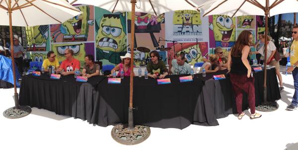 Nickelodeon's tweet image. Love these guys! They're our @SpongeBob voice actors and they're all at #Shellabration in @unistudios Hollywood: