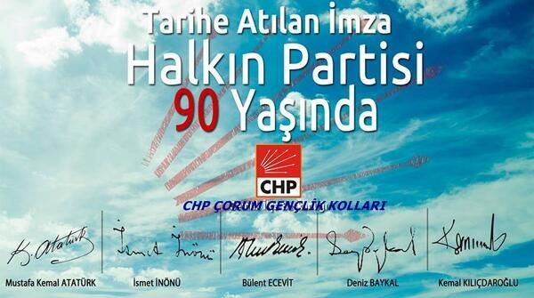 Tarihe Atılan imza Halkın Partisi 90. Yaşında