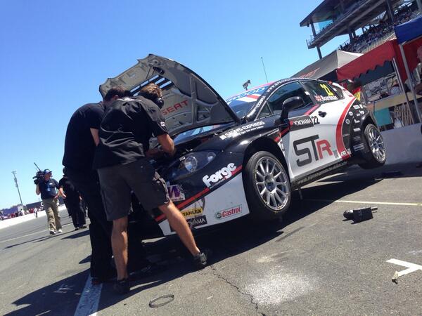 Repair time starts.....#WTCC