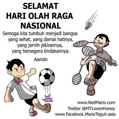 29 Gambar  Kartun Olahraga Badminton Gambar  Kartun