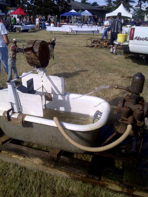 jjhorgan's tweet photo. Making energy Metchosin style! Where is the feed in tariff for old bathtub generation! #metchosinday #bcpoli http://t.co/6tTSZDNSOm
