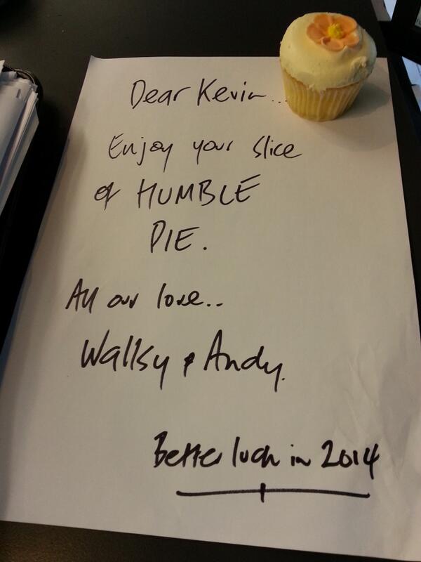 SENBreakfast's tweet photo. The boys may have just left @KevinBartlett29 a present for his show... http://t.co/dxBaoQPAwW