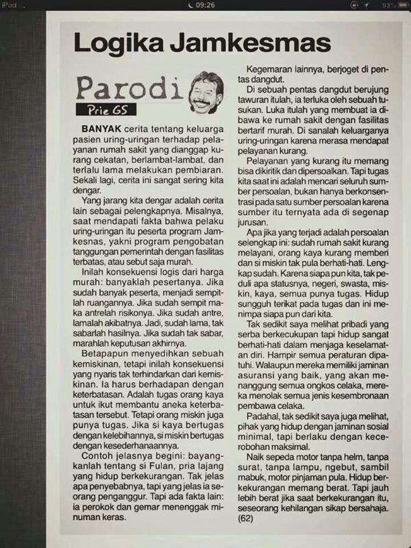 Baca tuh para wakil rakyat dan pejabat terhormat