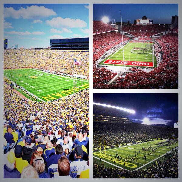 Best_SBattles's tweet photo. #Stadiumbattle RT for Michigan FAV for OhioState COMMENT for Oregon @umichfootball @OhioStAthletics @OregonDuckFans http://t.co/tMd1YKZLEl