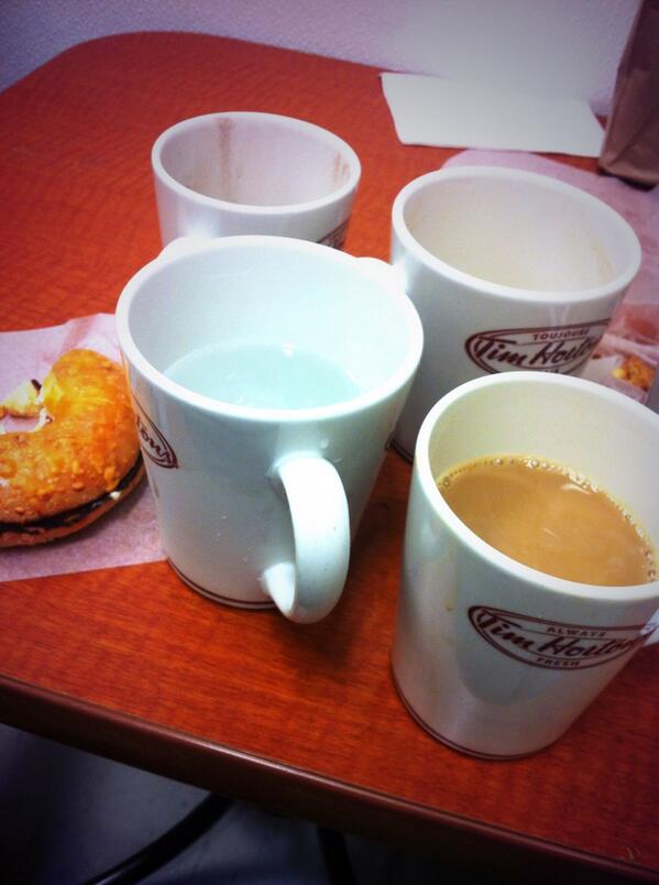 timhortonsprobs's tweet photo. 3 of these cups are mine.. Oh and that bagel.. #breaktable http://t.co/WvXVgC3tDF