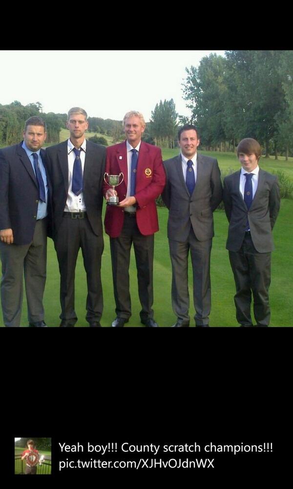 TelfordGolfClub's tweet photo. See the picture of the Telford Golf Club Scratch final winners with the trophy! http://t.co/rgZ8MmR2tC
