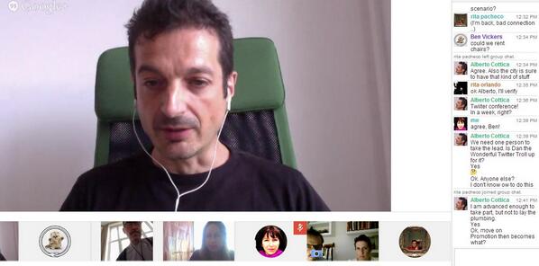 edgeryders's tweet photo. Monday @unMonastery call with @alberto_cottica @ritapacheco @adora___ @benvickers_ @rita_orlando @noemisalantiu! http://t.co/lGPI2QNIv0