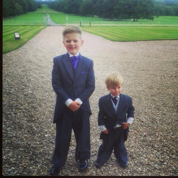 EgoHairSalon1's tweet image. My boys #seb and #evvan at my #wedding #love them x