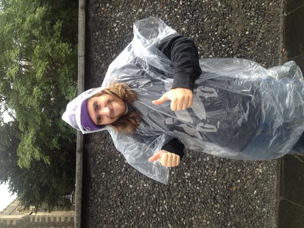 Challenge_CAS's tweet photo. Weather man got it wrong.....thank God for ponchos http://t.co/qZLLQQVa7e