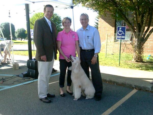 Me, <a href="/CPPhilBarrett/">Phil Barrett</a> &amp; Michelle Kennedy at the Clifton Bark Fest yesterday at the Pink Dog Parlor in Clifton Park.