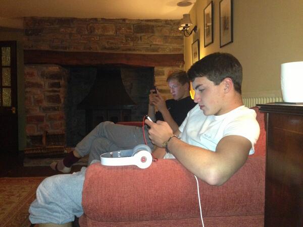 Night in with the zoned out boys.