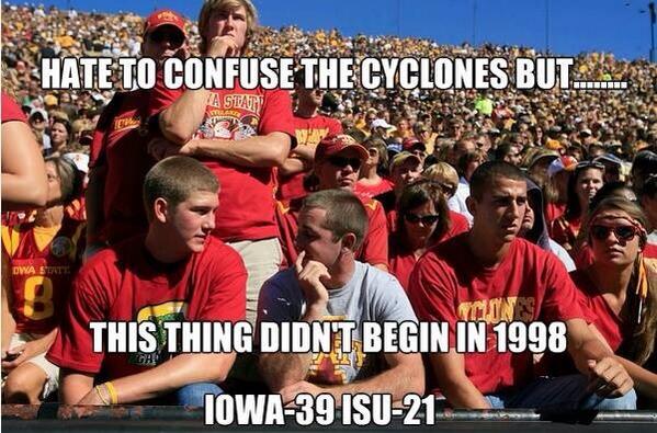 HawkeyeNTexas's tweet image. Don&apos;t forget the 15 game win streak. #Iowa #Hawkeyes #CyHawkWeek #clowns #Cyclones