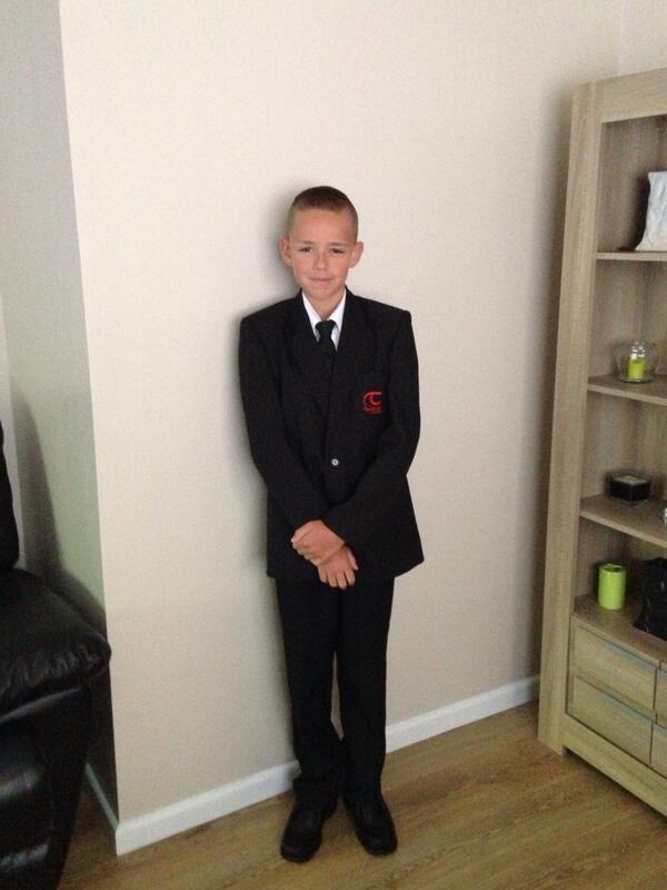 My little boy all grown up starting secondary !!