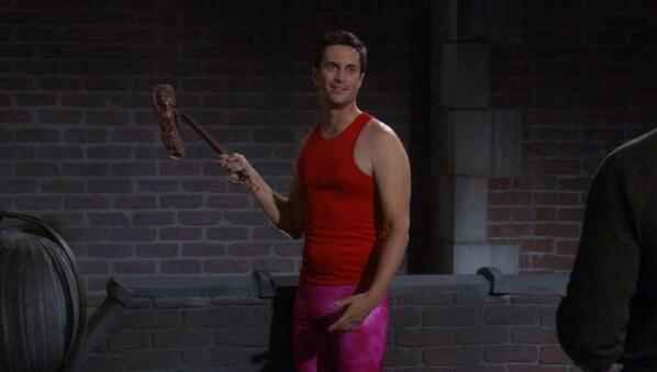 RulesTV's tweet image. They're yoga pants. And they're Jen's. #MeatWars #RulesOfEngagement