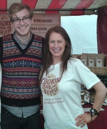 Me with the fabulous <a href="/bakingjames/">James Morton</a>. Thank you for the lovely compliments and taking the time to chat