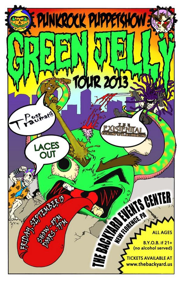 This Friday! #GreenJelly @157Guide @AsSeenAtIUP @BackyardEvents @IUPBarSpecials @MelvilleWalbeck @LA_Thrash16