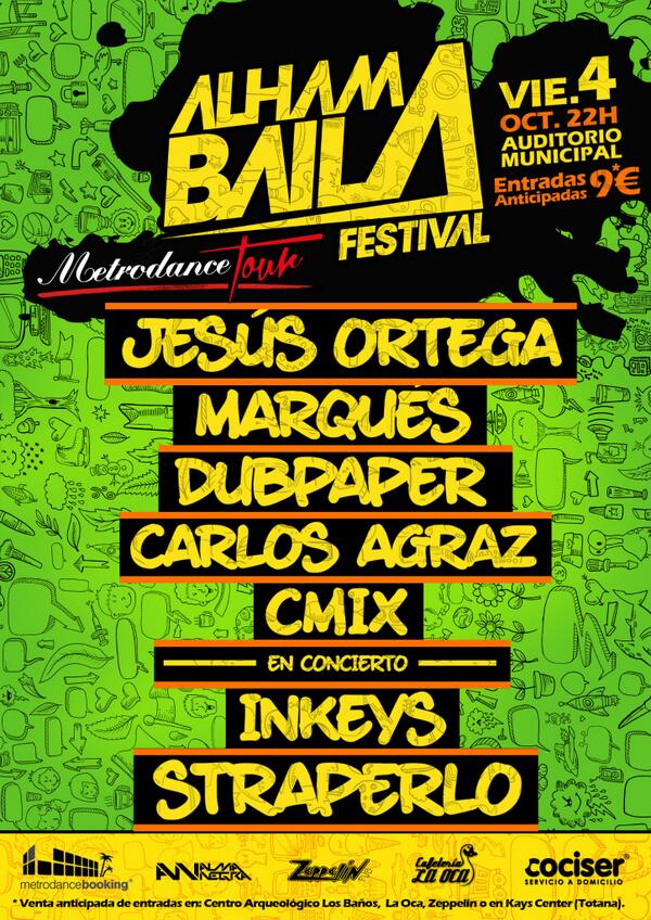 Y como cada año nos acompañan los artistazos de <a href="/Metrodanceclub/">Metro Dance Club</a> , éste año <a href="/JesusOrtega_MDC/">JESUS ORTEGA</a> <a href="/DUBPAPER/">dubpaper</a> @marquesmetro