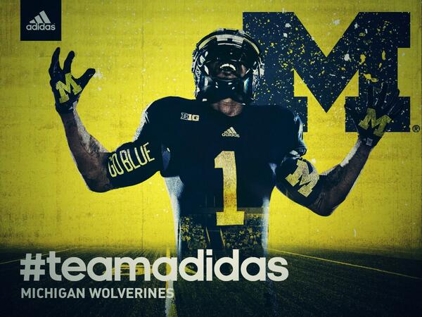 UMichFootball's tweet photo. Retweet if you avoided a case of the Mondays! #GoBlue #teamadidas http://t.co/6uZkWi0PI8