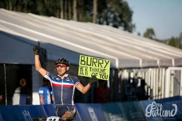 Clint_ZA's tweet photo. We are... #BurryStander @MTBWorlds2013 http://t.co/BOwTHn2gC3