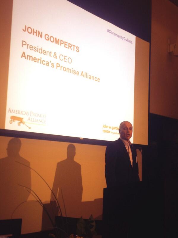 AmericasPromise's tweet image. From last night #CommunityCollabs RT @apa__live: Now up, our own President and CEO, John Gomperts