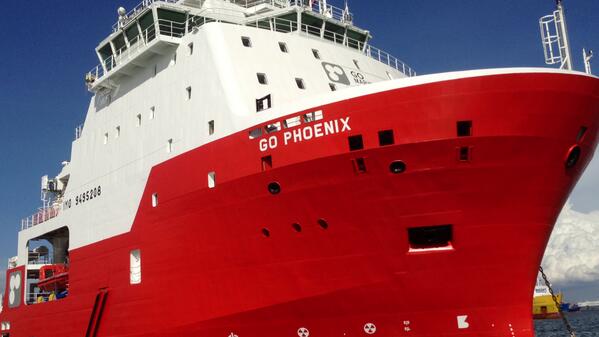 gomarinegroup's tweet photo. GO is proud to announce the latest addition to its offshore fleet - the 91m, 21,000bhp GO Phoenix! http://t.co/KahL9fiMx8