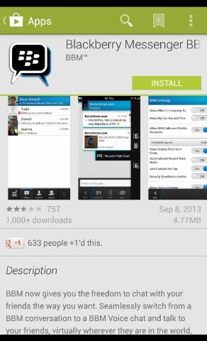 ApolloPhoneShop's tweet photo. Lah, lagi-lagi Blackberry Messenger for Android PALSU "kotori" Play Store. Be smart ya! http://t.co/dQuhHwMa5w
