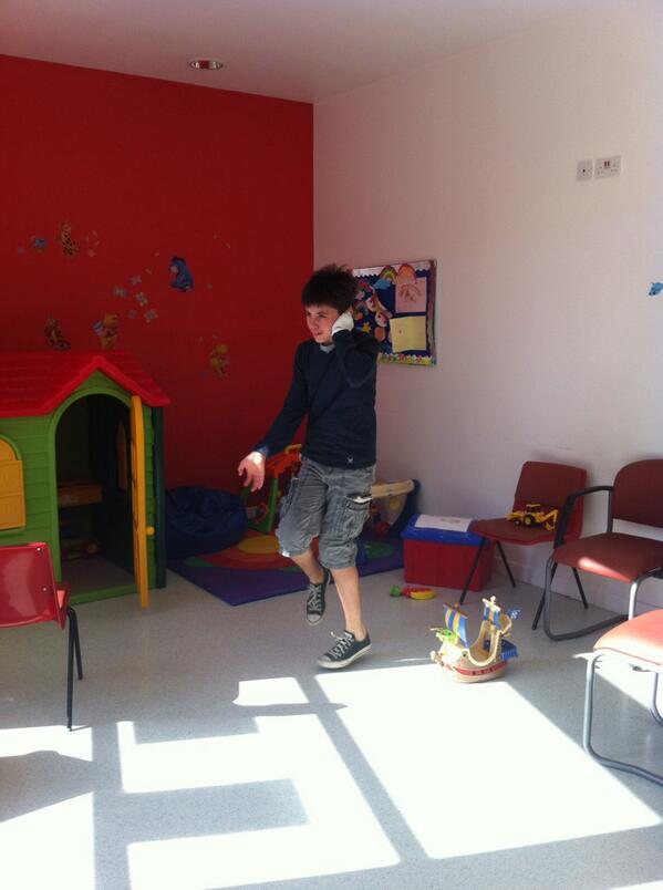 This is him just 20mins later - have a wee jump in the playroom.
#MyWeeHero