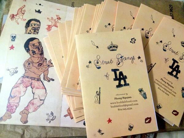 hellophong's tweet photo. Street Gangs of L.A. Series getting made into zines. http://t.co/BpgtLAWsT7