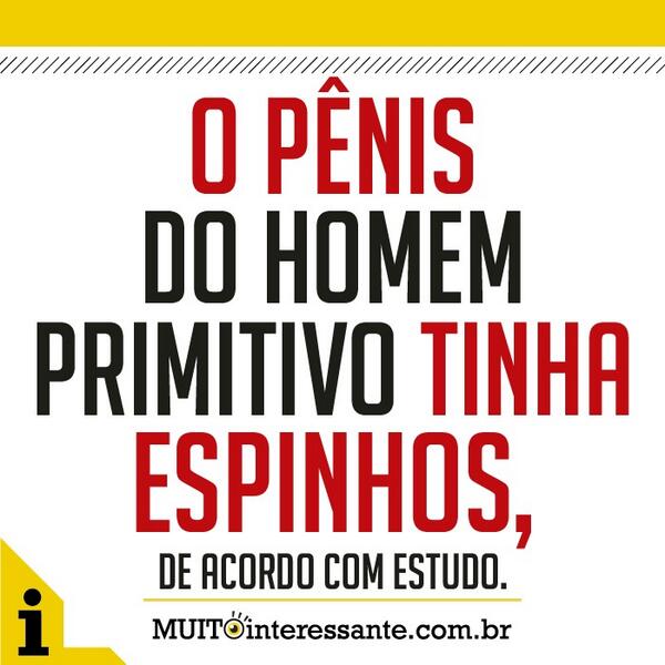 O pênis do homem primitivo tinha espinhos, de acordo estudo. Veja mais em: app.MUITOinteressante.com.br