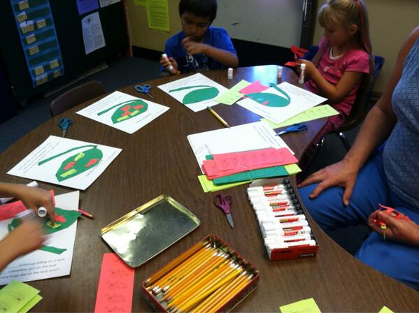 Addition stories at center time!
