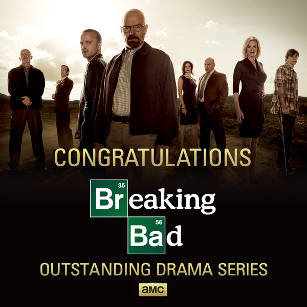BreakingBad's tweet image. Congratulations #BreakingBad! #Emmys