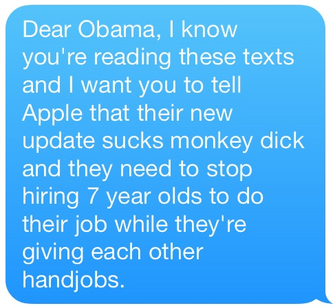CassieTheCreep's tweet image. Just sent this to my boyfriend. #fuckios7 #hatethisupdate #angry #ios7