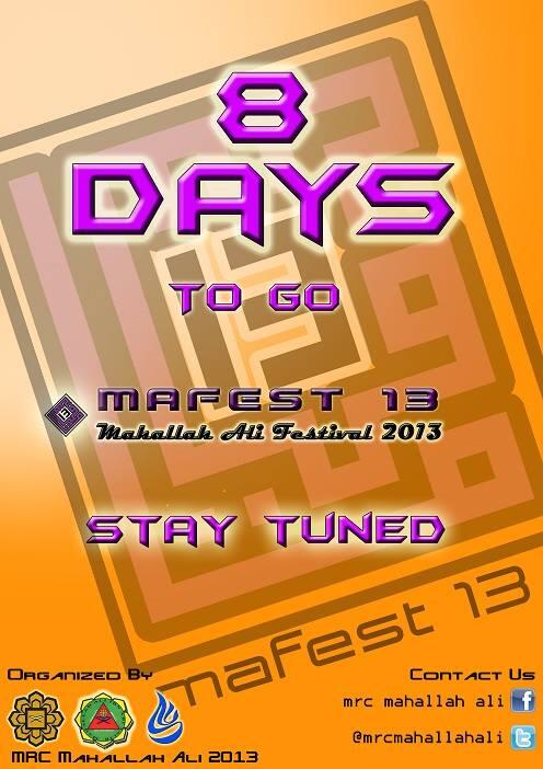 Mark your calendar!!! Counting down to October 1st !  WATCH THIS SPACE  #mafest2013 <a href="/IIUMOnline/">IIUM Online 🇲🇾🇲🇾</a> <a href="/SRCIIUM/">SRC IIUM</a> <a href="/UIABest/">#UIABest</a>