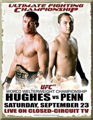 #MMAHistory 9/23/06 #UFC163 - #MattHughes wins by TKO over #BJPenn 3:53 of Round 3 - #UFCWelterweightChampionship.