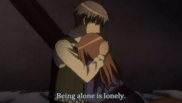 KariandKuroko's tweet image. Being alone is lonely