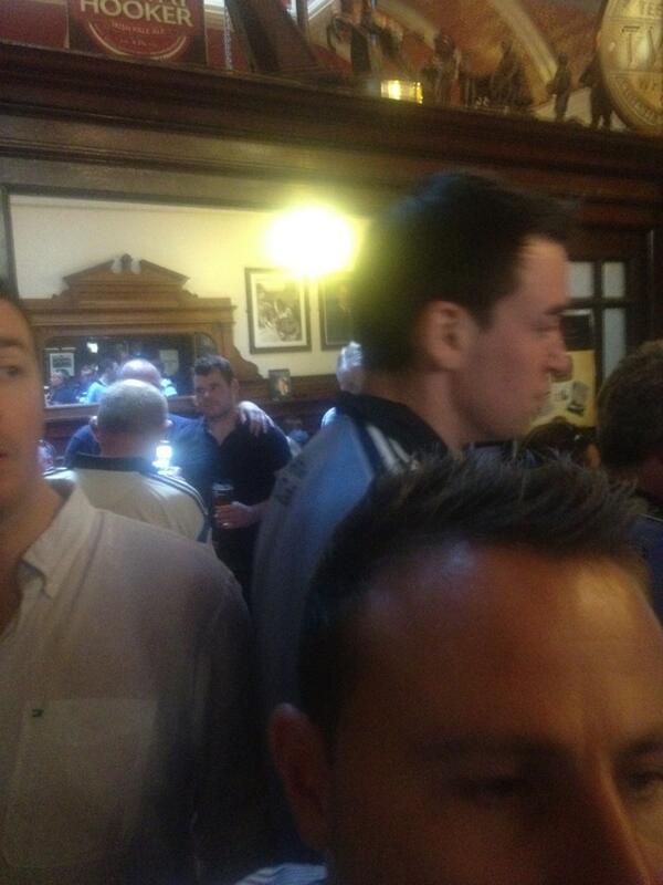 Thebankbar's tweet photo. The Palace Bar on a Monday afternoon after a Dublin All Ireland win, unreal. Bring it on weatherspoons #COYBIB http://t.co/MqOshE24QS