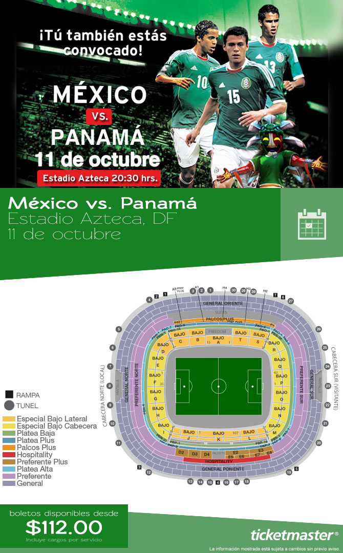 Ticketmaster México on Twitter "La Venta General del partido México vs
